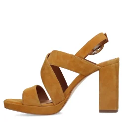 Gele Suede Sandalen Met Blokhak^Sacha Best Sale