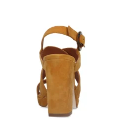 Gele Suede Sandalen Met Blokhak^Sacha Best Sale