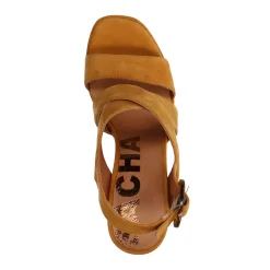 Gele Suede Sandalen Met Blokhak^Sacha Best Sale