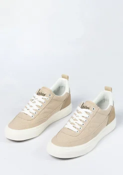 Goliath Beige Textiel Sneakers Met Suede^Sacha Shop