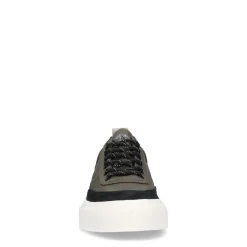 Goliath Donkergroene Nylon Sneakers Met Suede^Sacha Fashion