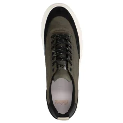 Goliath Donkergroene Nylon Sneakers Met Suede^Sacha Fashion