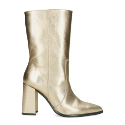 Gouden Enkellaarsjes Met Hak^Sacha Online