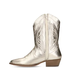 Gouden Leren Cowboylaarzen^Sacha Hot