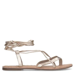 Gouden Leren Sandalen^Sacha Discount