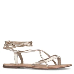 Gouden Leren Sandalen^Sacha Discount