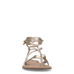 Gouden Leren Sandalen^Sacha Discount
