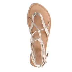 Gouden Leren Sandalen^Sacha Discount