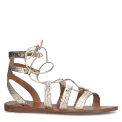 Gouden Leren Sandalen^Sacha Best