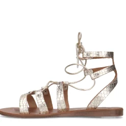 Gouden Leren Sandalen^Sacha Best