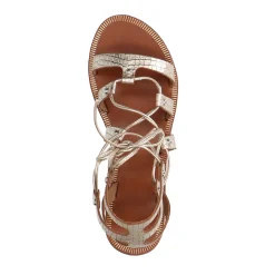 Gouden Leren Sandalen^Sacha Best