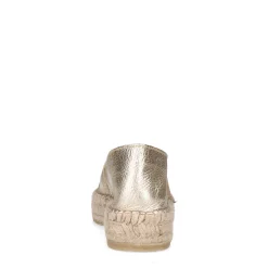 Gouden Metallic Leren Espadrilles^Sacha Cheap