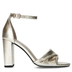 Gouden Sandalen Met Hoge Hak^Sacha Fashion