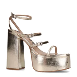 Gouden Sandalen Met Plateau Hak^Sacha Best