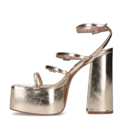 Gouden Sandalen Met Plateau Hak^Sacha Best