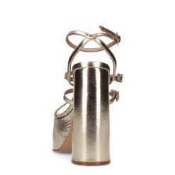 Gouden Sandalen Met Plateau Hak^Sacha Best