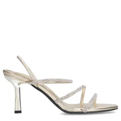 Gouden Strass Sandalen Met Hak^Sacha Cheap