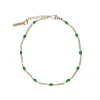 Goudkleurige Armband Met Groene Kraaltjes^Sacha Cheap