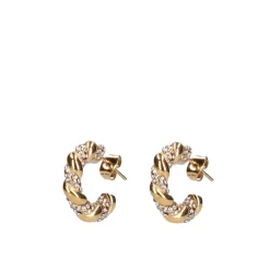 Goudkleurige Gedraaide Oorringen Met Strass^Sacha Cheap