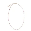 Goudkleurige Ketting Met Roze Kraaltjes^Sacha Discount