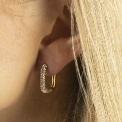 Goudkleurige Strass Oorbellen^Sacha Clearance