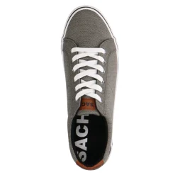Grijze Canvas Veterschoenen^Sacha Store