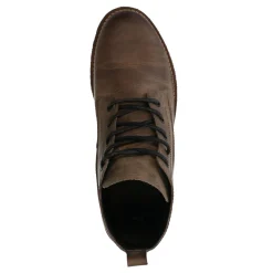 Grijze Leren Veterboots^Sacha Hot