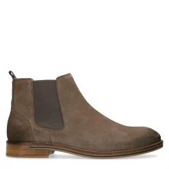 Grijze Suede Chelsea Boots^Sacha Fashion
