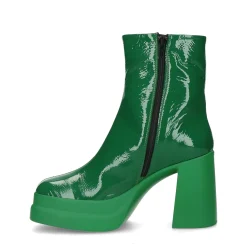 Groene Enkellaarsjes Met Plateau Hak^Sacha Outlet