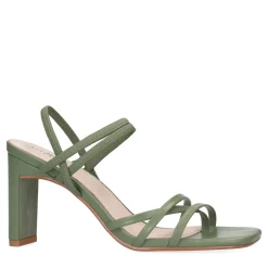 Groene Hak Sandalen Met Bandjes^Sacha Cheap