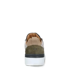 Groene Leren Sneakers Met Details^Sacha Shop