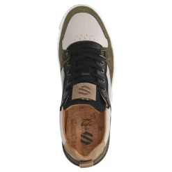 Groene Leren Sneakers Met Details^Sacha Shop