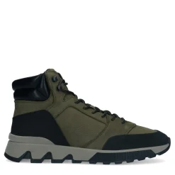 Groene Nubuck Veterboots^Sacha Sale