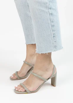 Groene Sandalen Met Rechte Hak^Sacha Best Sale