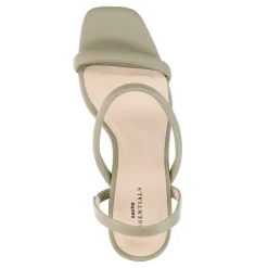 Groene Sandalen Met Rechte Hak^Sacha Best Sale