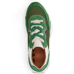 Groene Sneakers Met Metallic Details^Sacha Fashion