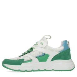 Groene Sneakers Met Metallic Details^Sacha New