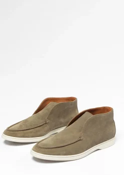 Groene Suede Loafers^Sacha New