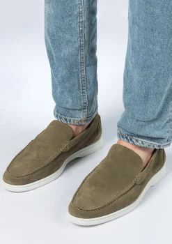 Groene Suede Loafers^Sacha Online