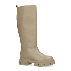 Hoge Taupe Laarzen Met Grove Zool^Sacha Sale