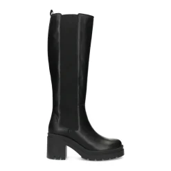 Hoge Zwarte Chelsea Boots Met Blokhak^Sacha Hot