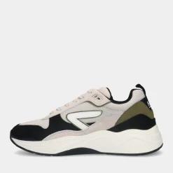 Hub Glide S43 Light Beige/Off White/Moss Green Heren Sneakers^Sacha Cheap