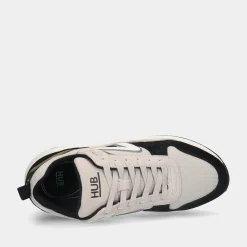 Hub Glide S43 Light Beige/Off White/Moss Green Heren Sneakers^Sacha Cheap