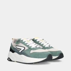 Hub Glide S43 Light Beige/White/Leaf Green Dames Sneakers^Sacha Cheap