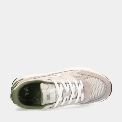 Hub Grid-M S48 Light Beige/Off White/Moss Green Heren Sneakers^Sacha New
