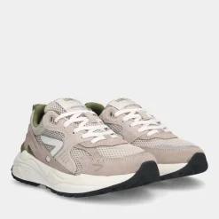 Hub Grid-W S48 Light Beige/Off White/Moss Green Dames Sneakers^Sacha Flash Sale