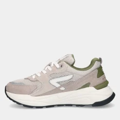 Hub Grid-W S48 Light Beige/Off White/Moss Green Dames Sneakers^Sacha Flash Sale