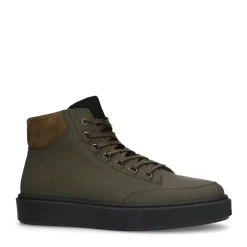 Khaki Leren Veterboots^Sacha Discount