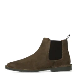 Khaki Suede Chelsea Boots^Sacha Online