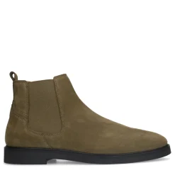 Khaki Suede Chelsea Boots^Sacha Discount